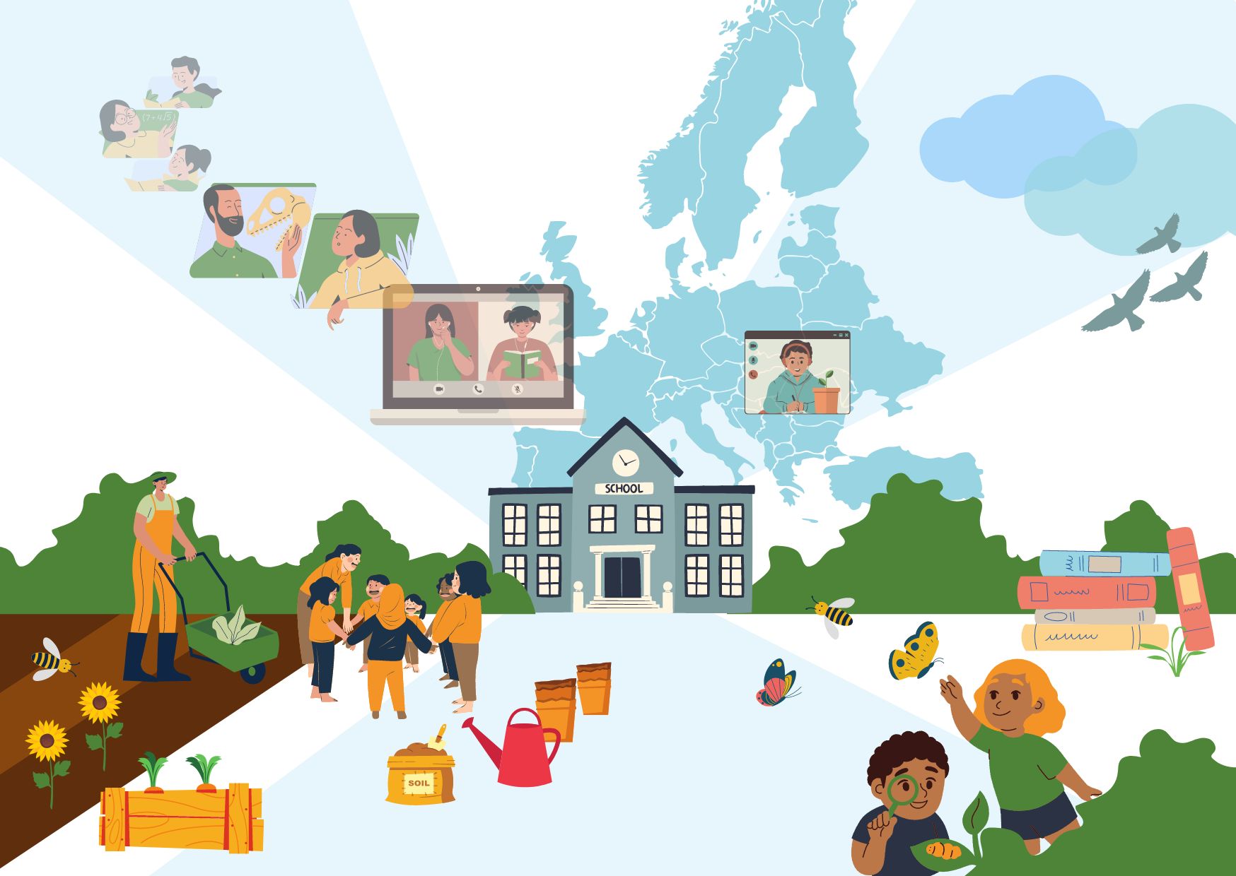 Infographic on biodiversity and education