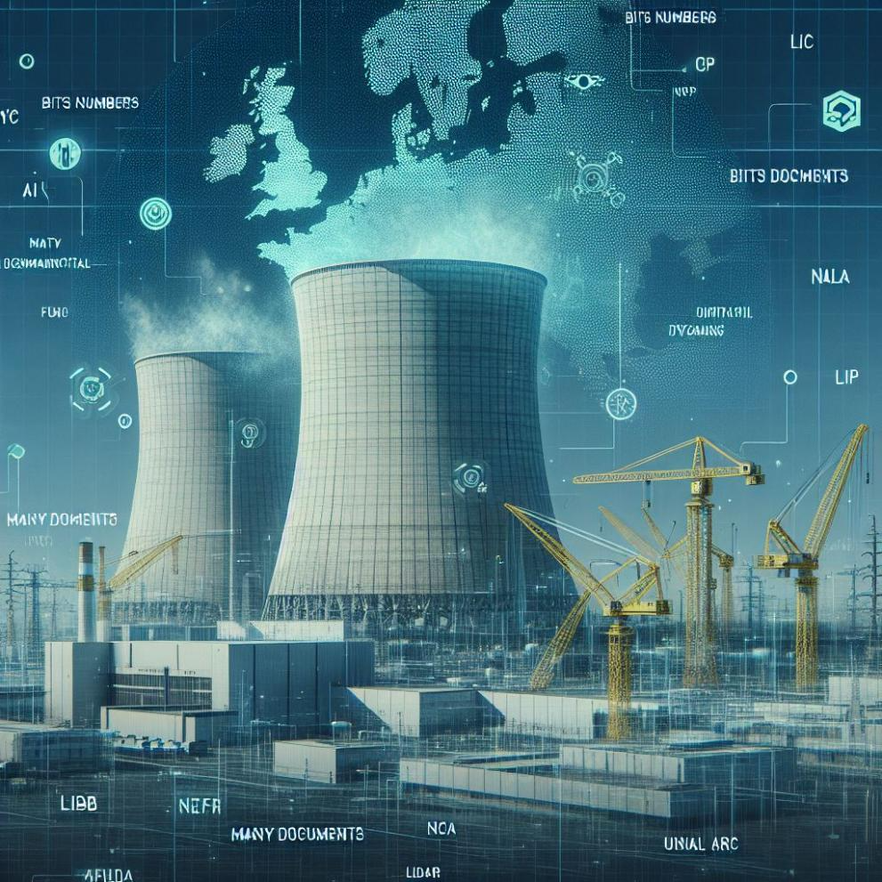 AI generated to represent the decommissioning of a NPP 