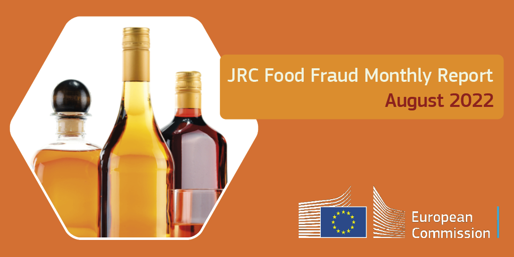 Banner JRC Food Fraud Monthly Report August 2022