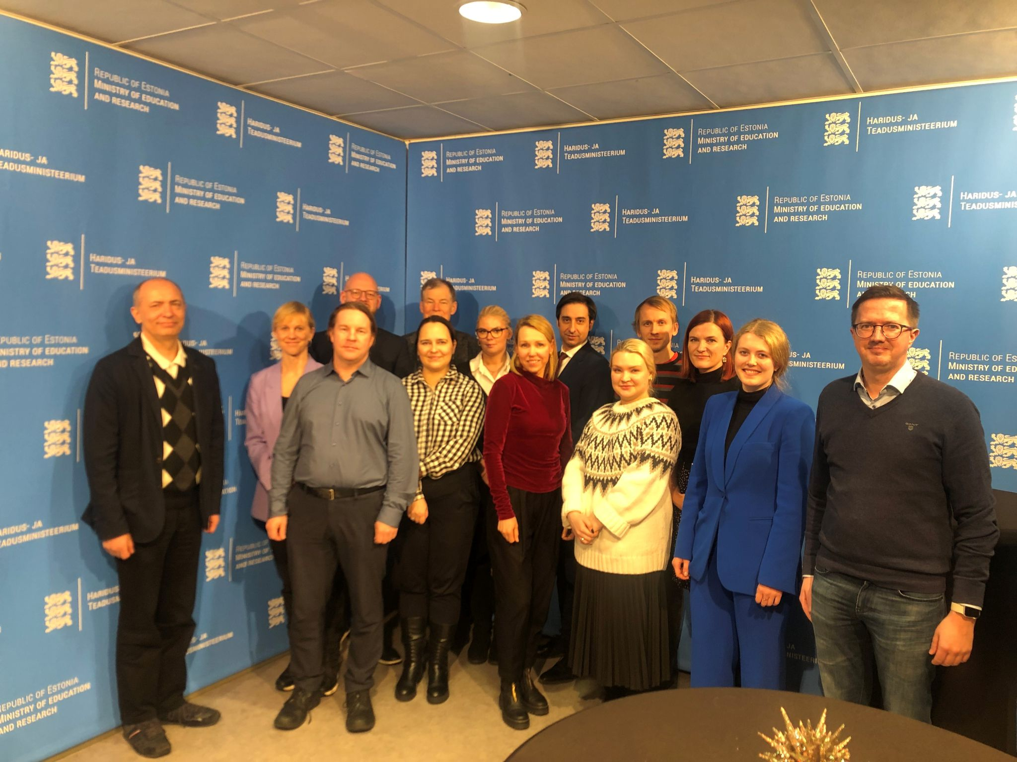 Group picture of a focus group discussion with Estonian representatives and experts (Marie Sophie Mayer second from right)