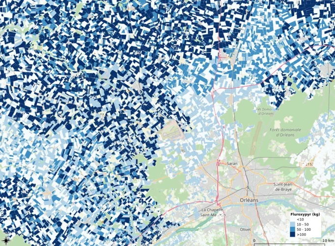 map from Pestice Risk paper