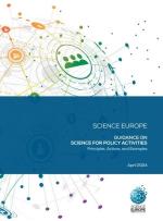 Cover of the Science Europe Guidance on Science for Policy