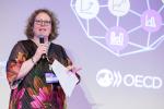 Loes Mulder delivering her speech at the Final conference on Building capacity for evidence-informed policymaking in governance and public administration in a post-pandemic Europe