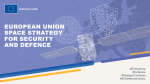 A EU Space Strategy for Security and Defence for a stronger and more resilient EU