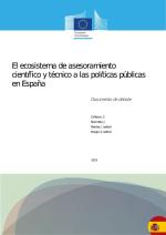 Cover of the Spanish version of the report on &#039;The Spanish scientific and technical advisory ecosystem for public policy&#039;