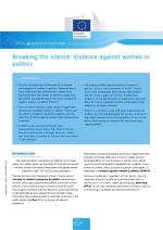 Cover Breaking the silence: Violence against women in politics