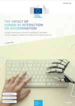 The Impact of Human-AI Interaction on Discrimination