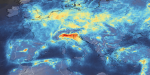 NOX distribution over Europe captured by Sentinel-5P