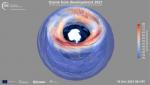 Copernicus tracks the ozone hole closure of 2021 – one of the longest lived Antarctic ozone holes on record