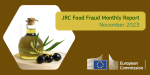 Banner JRC Food Fraud Monthly Report November 2023