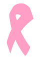 Pink ribbon for breast cancer