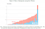 Share of immigrants among key workers