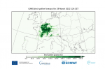 Copernicus: CAMS monitors an active early spring in Europe with dust outbreaks, air pollution and pollen