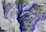 Data captured from space by Copernicus Sentinel-1 on 30 August. The left side of the Copernicus Sentinel-1 image shows a wide view of the area affected and the image on the right zooms into the area between Dera Murad Jamali  (Balochistan) and Larkana (Sindh). The Indus River has overflowed, effectively creating a long lake, tens of kilometres wide. The blue to black colours show where the land is submerged.