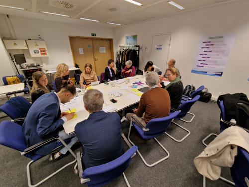 Discussing which challenges the community could address. 