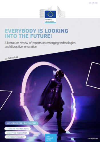 Man walking in the futuristic setting