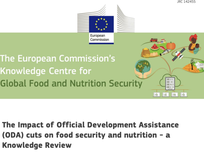ODA cuts impact on global food security