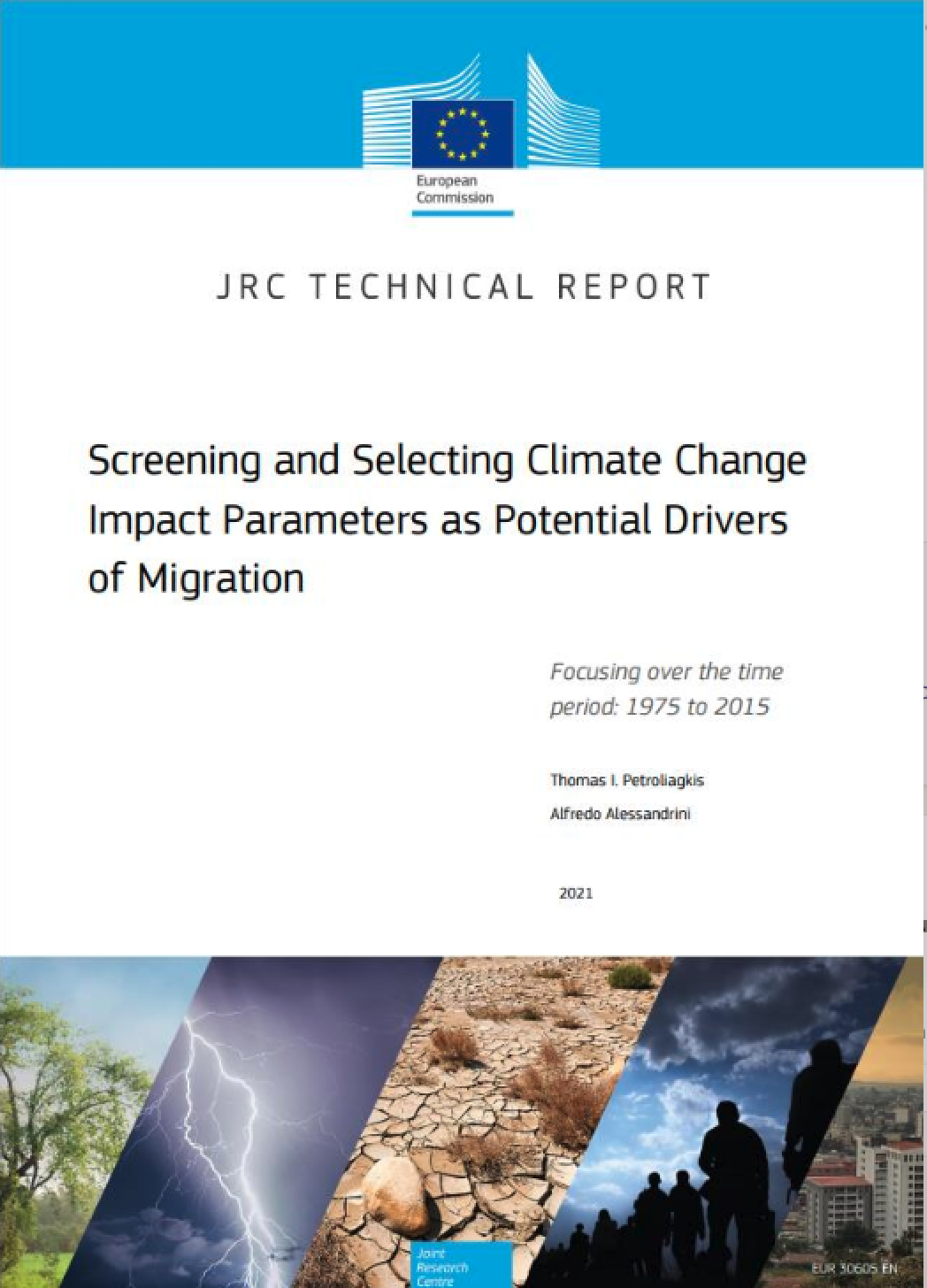 Screening and selecting Climate Change Impac Parameters as potential drivers of Migration, report cover