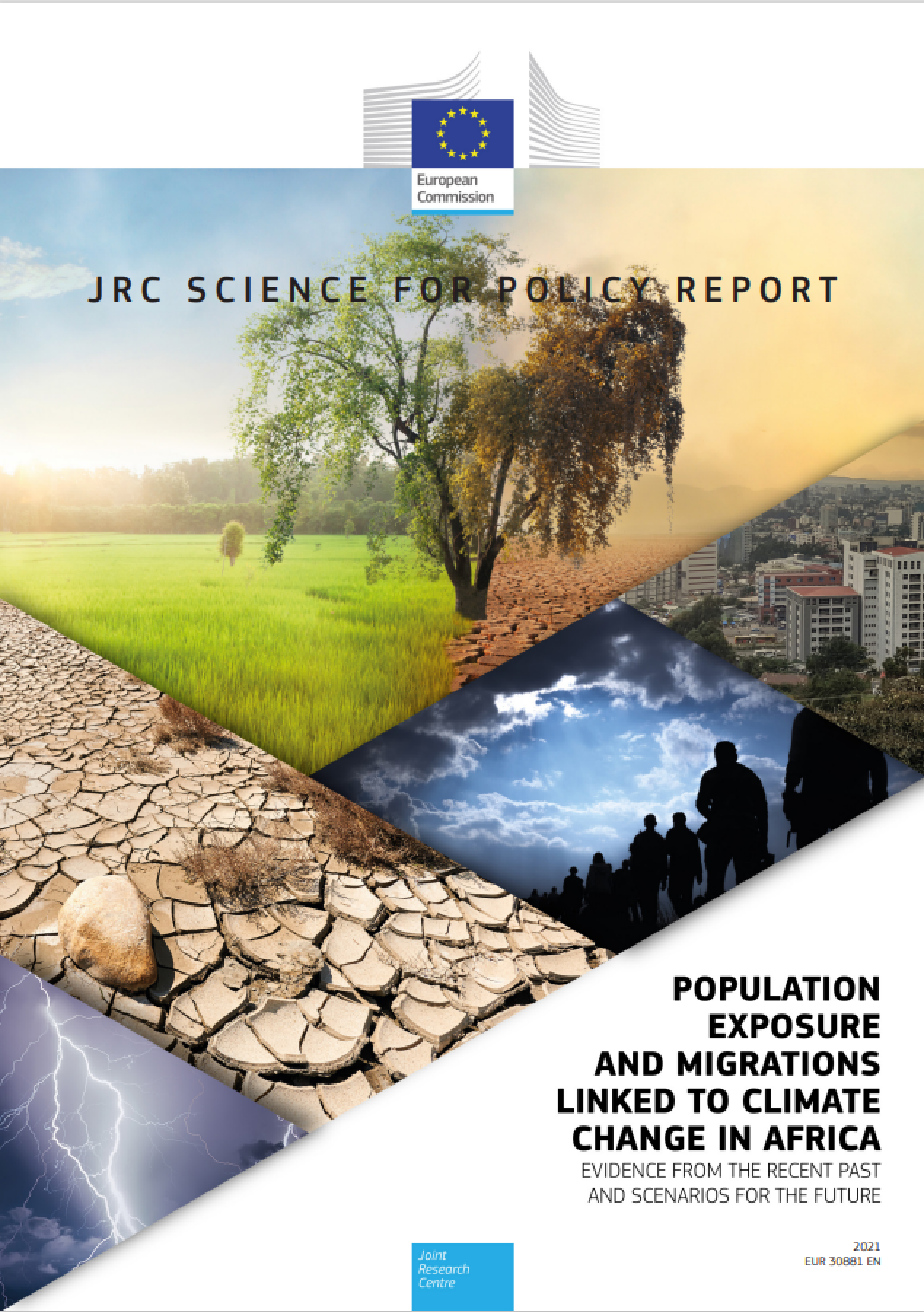 Population exposure and migrations linked to climate change in Africa cover Population exposure and migrations linked to climate change in Africa cover