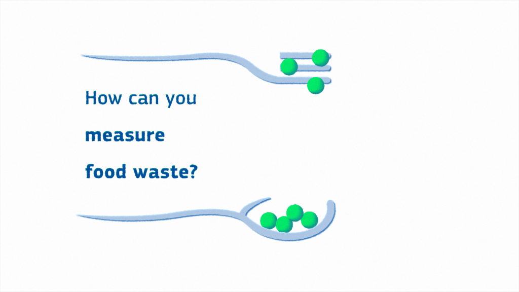 Cover of an ECFWF tutorial video with the words "How can you measure food waste"
