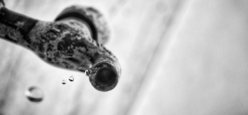 water sink leaking