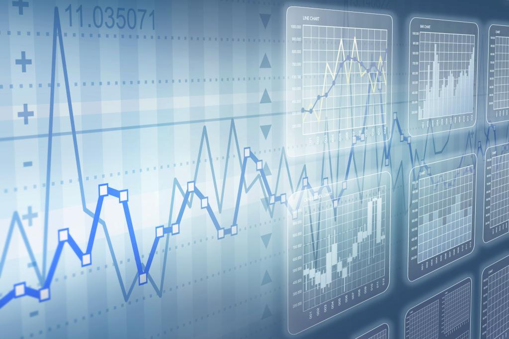 Digital image of various charts and data visualisations