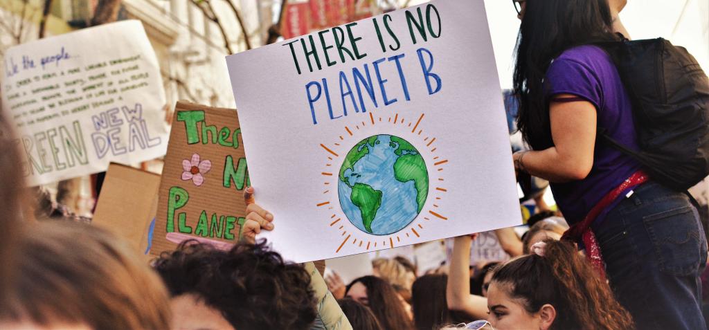 close up on a sign of fridays for future demonstrations