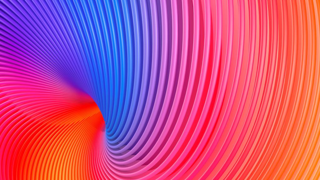Image colours swirling into the future