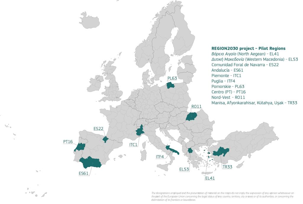 region2030_pilot Regions map